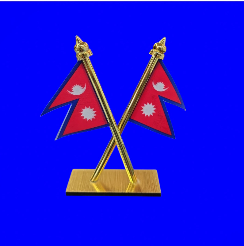 Nepali Flag Car Dashboard
